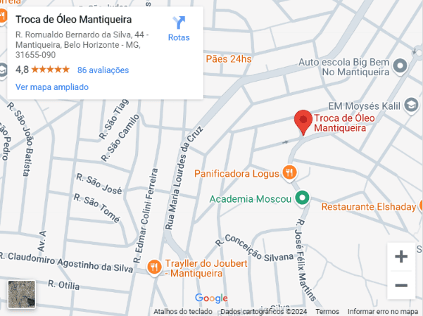 Troca de óleo em Belo Horizonte